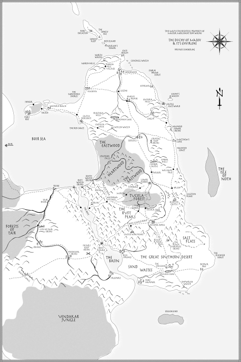 A map of the Duchy of Masov
