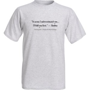 Renegades: Origins Anubus shirt.  Get yours today!